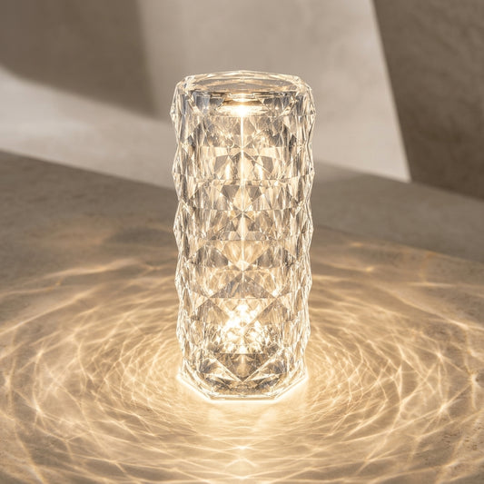 Crystal Rechargeable Touch Control Table Lamp 16 Colors