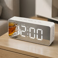 Acrylic Mirror LED Digital Clock With Dual Alarm
