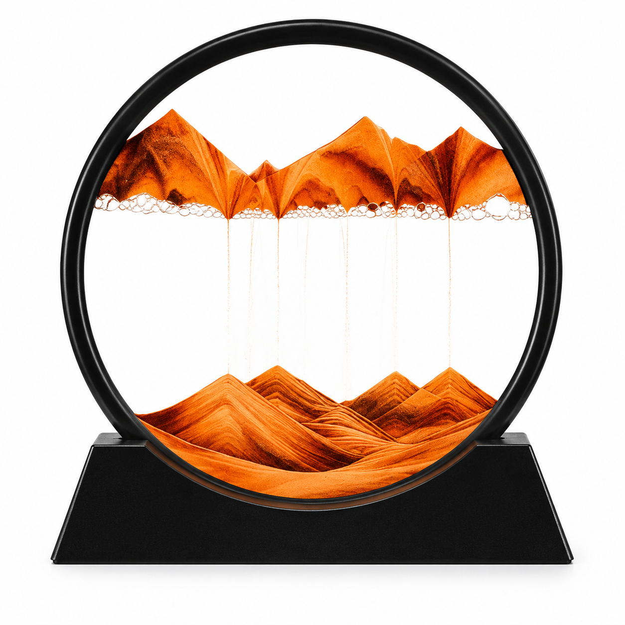 Glass Metal Dynamic 3D Sand Art Landscape Display